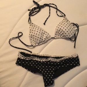 Double string sliding triangle top & cheeky bottom